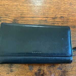 Vintage Coach Black Leather wallet